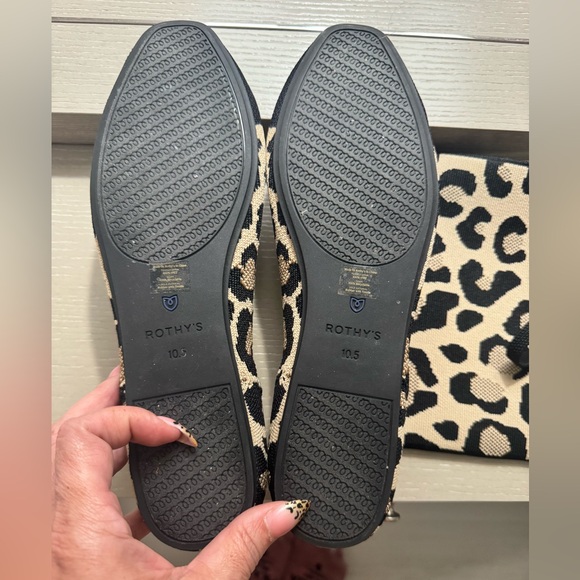 Rothy’s Square toe Leopard flats - Rare Find Sz 10.5 - Picture 4 of 8